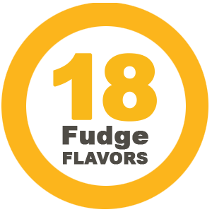 18 fudge flavors