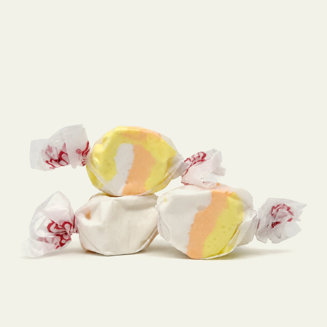 candy corn taffy close up