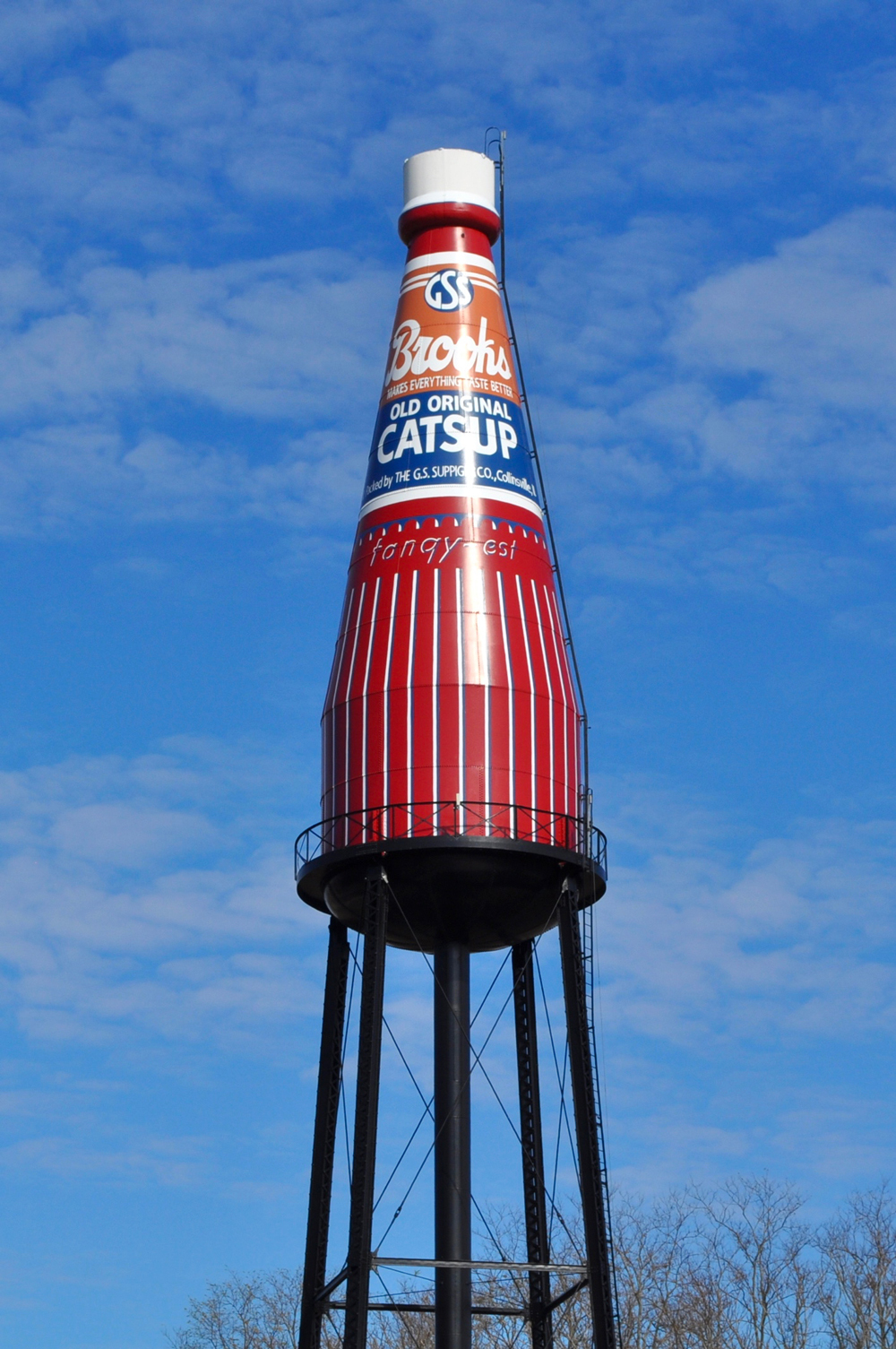 The Catsup Bottle Water Tower in Collinsville, Illinois