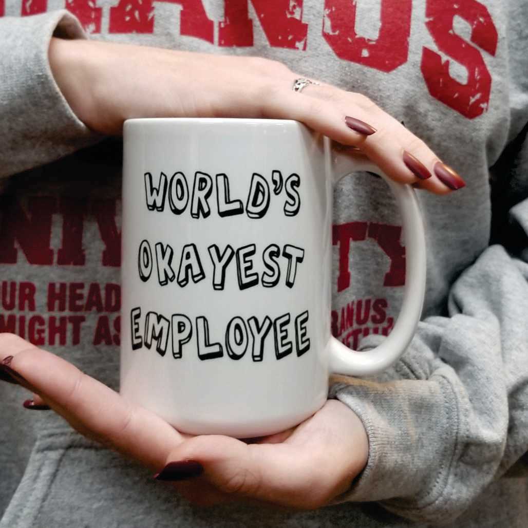 funny mug worlds okayest employee uranus misso 6 coffee mug