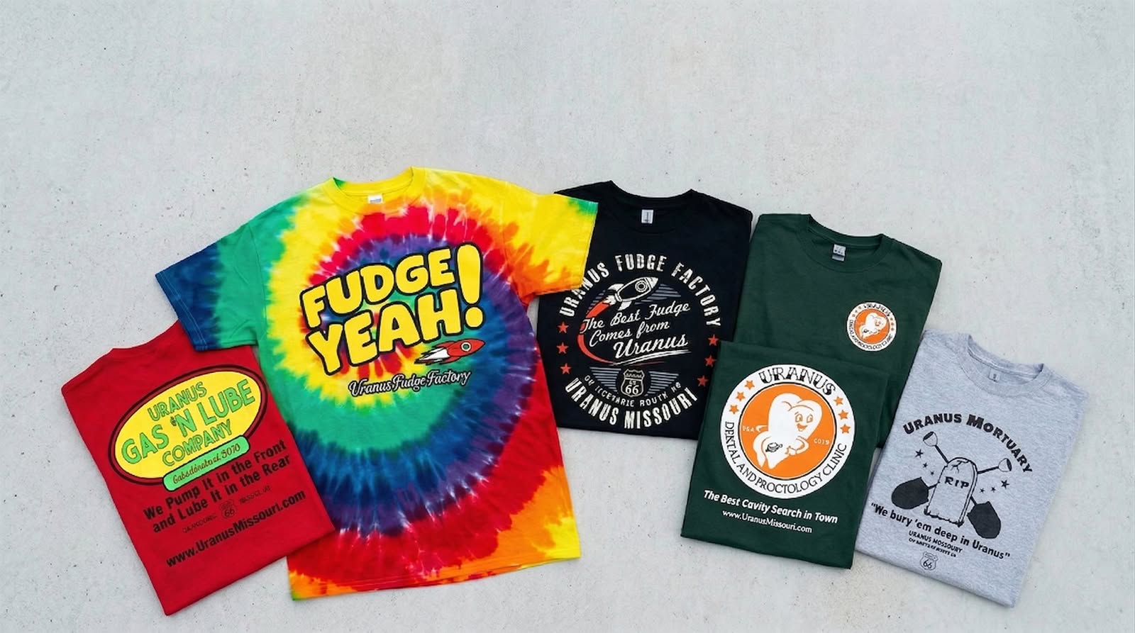 uranus tshirts assorted styles